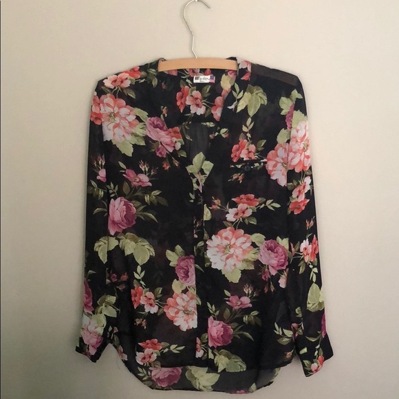 Stitchfix Kut from the Kloth floral sheer blouse - Picture 1 of 4